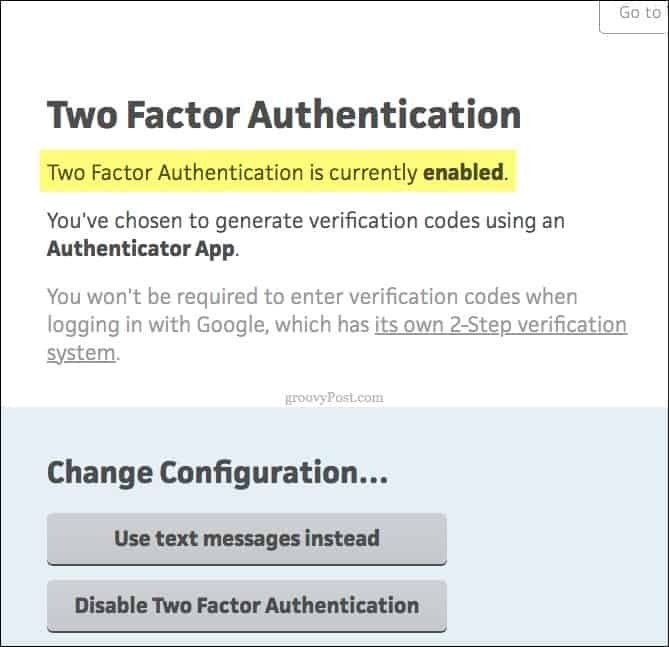 Trello-dvije-faktor-autentifikacija omogućene