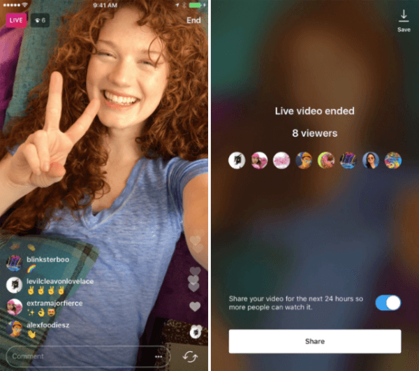 Instagram je predstavio mogućnost dijeljenja reprodukcije videozapisa uživo u programu Instagram Stories na 24 sata.