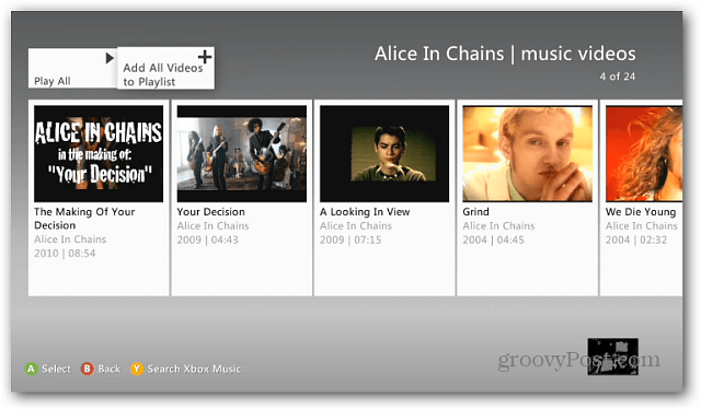 Xbox glazbeni popisi