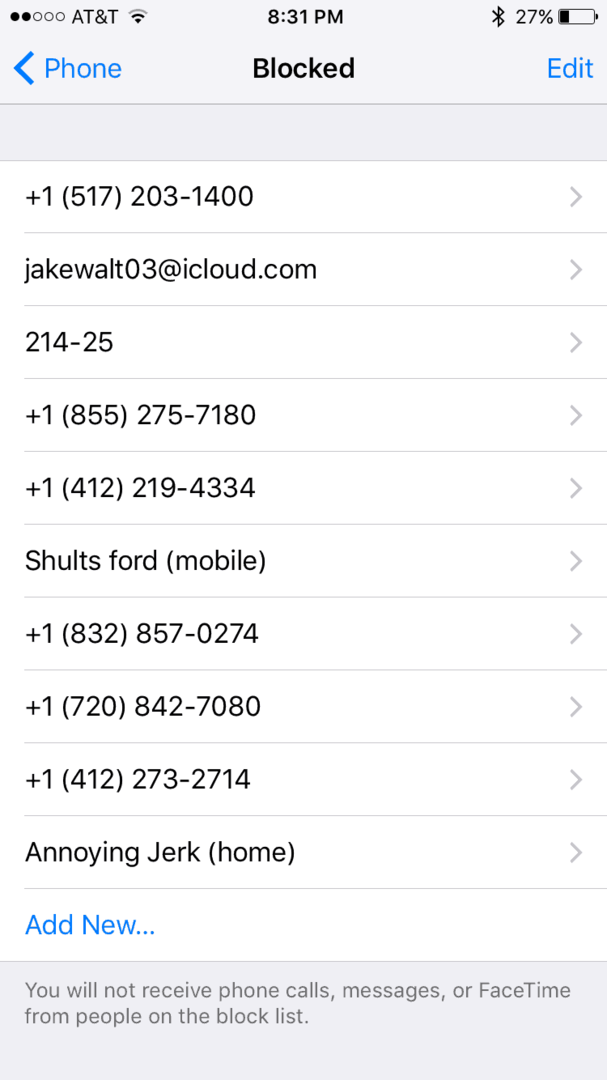 Kako blokirati iPhone kontakte i nepoznate pozivatelje: Pozivi, Vrijeme trajanja i Tekstovi