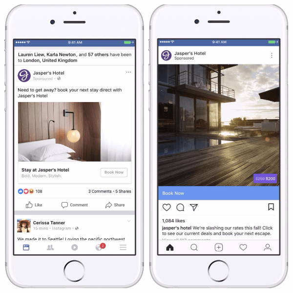 Facebook dodaje društveni kontekst i slojeve dinamičnim oglasima za putovanja.