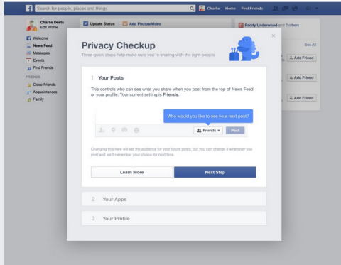 provjera privatnosti na facebooku
