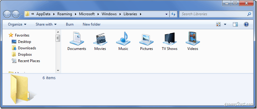 Kako promijeniti ikonu biblioteke sustava Windows 7