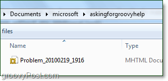 datoteka problema s Windows 7 problemima bit će unutar zip datoteke