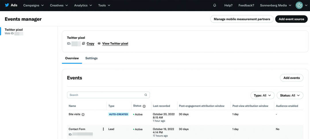 how-to-install-conversion-events-using-twitter-pixel-events-manager-dashboard-event-verified-adding-events-to-track-through-twitter-ad-campaigns-example-11
