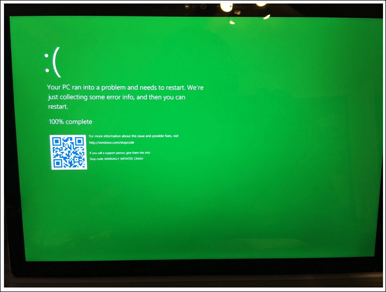 Microsoft uvodi zeleni ekran smrti ekskluzivno za Windows Insidere