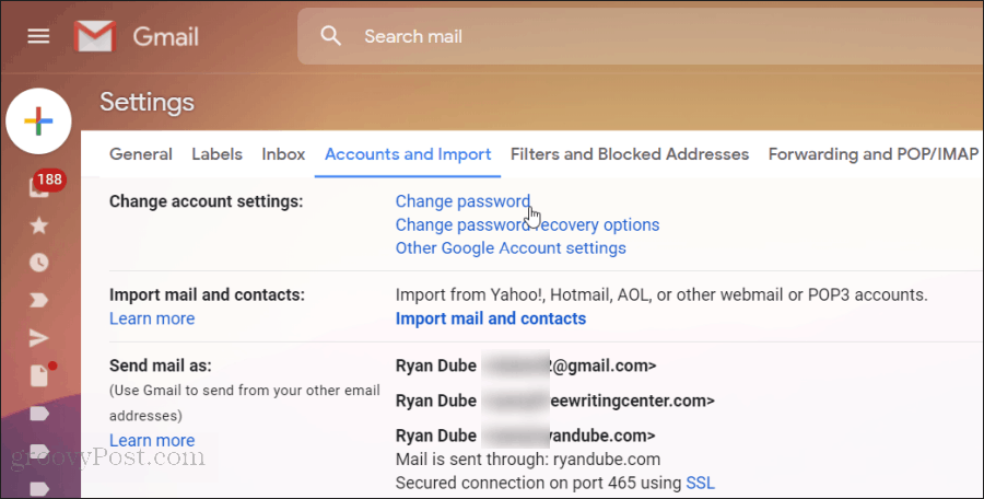 resetiranje gmail lozinke