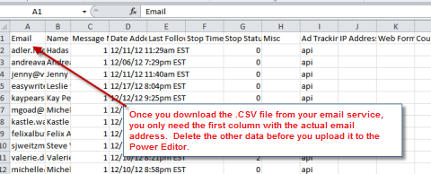 informacije o CSV datoteci