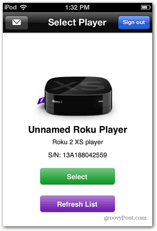 Odaberite Roku Player