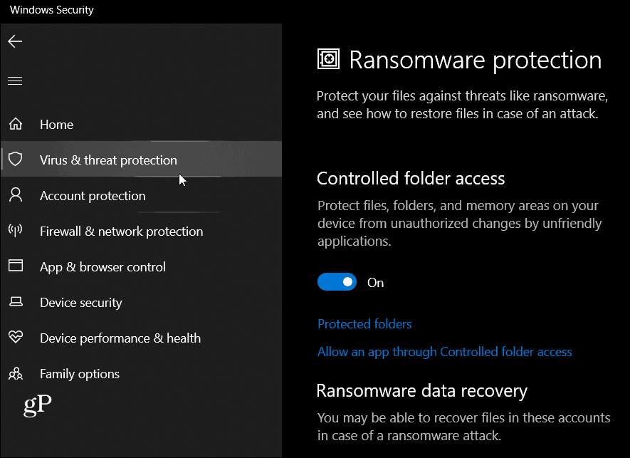 Ransomware zaštita Windows 10