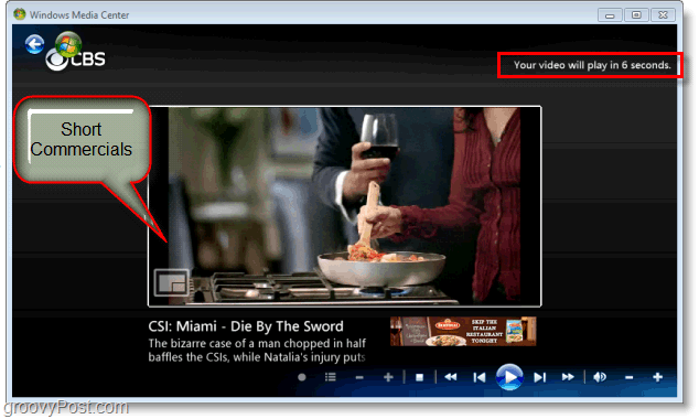Windows 7 Media Center - uživajte u kratkim reklamama
