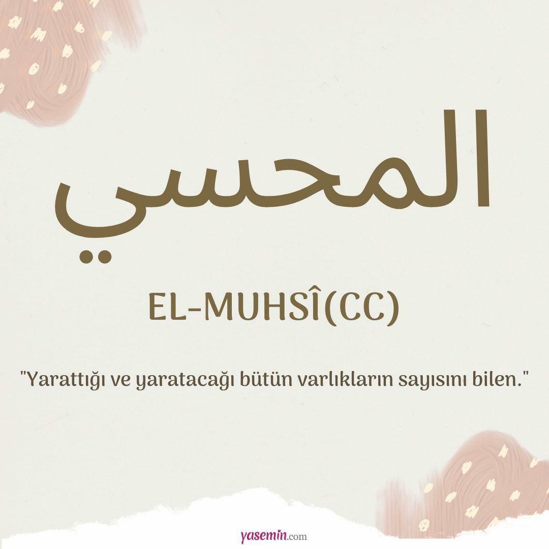Šta znači al-Muhsi (cc)?
