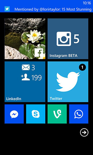 Windows Phone opcije obavijesti -