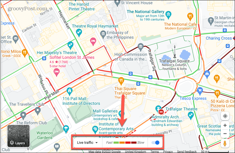 google maps prometna traka uživo