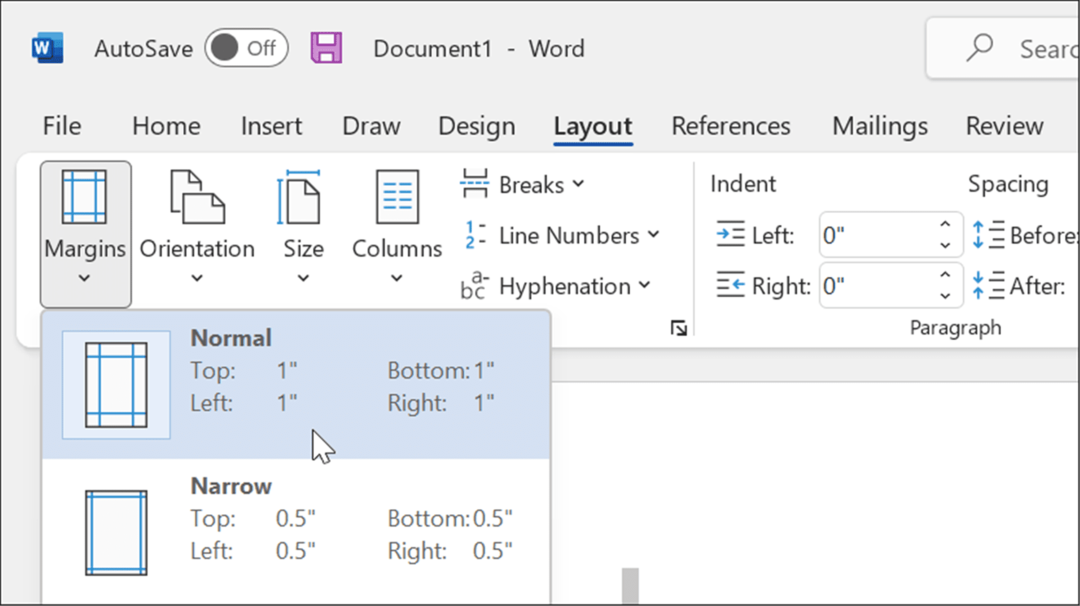 izgled Margine format apa stil u microsoft wordu