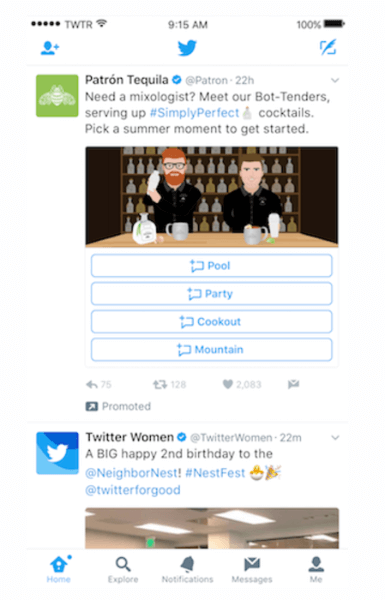 Twitter je lansirao nove prilagodljive kartice izravnih poruka.
