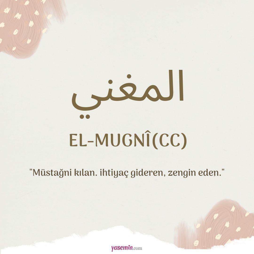 Šta znači El-Mugni (c.c)?