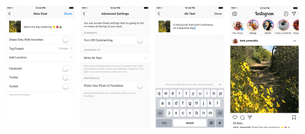 Instagram dodaje dvije nove značajke pristupačnosti kako bi slabovidim korisnicima pomogao u pristupu fotografijama i videozapisima podijeljenim na platformi.