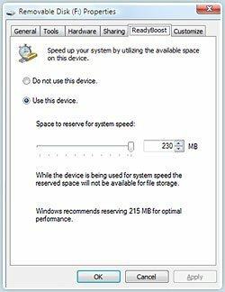 Kako povećati performanse sustava Windows 7 i Vista pomoću ReadyBoost-a