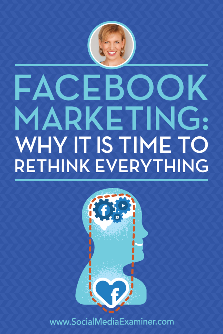 Facebook marketing: Zašto je vrijeme da se preispita sve što uključuje uvide Gosta na Podcastu za društvene mreže.