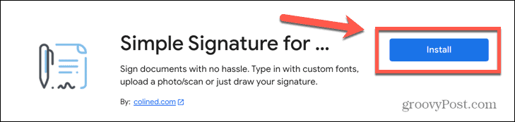google dokumenti instalirati jednostavan potpis dodati