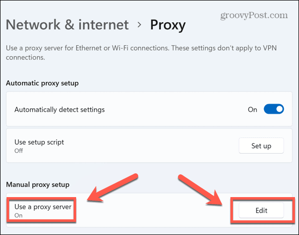 windows 11 uredi proxy poslužitelj