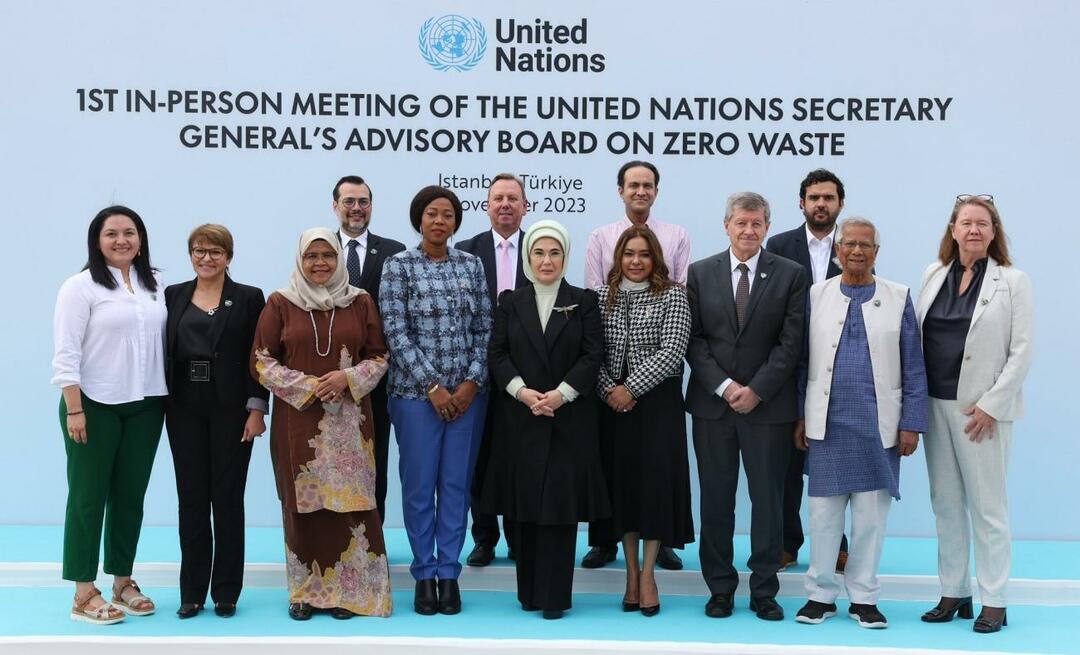 Prva dama Erdoğan je na društvenim mrežama najavila prvi službeni sastanak UN Zero Waste savjetodavnog odbora!
