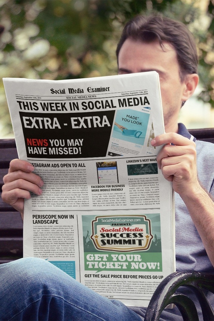 tjedne vijesti ispitivača društvenih medija 12. rujna 2015