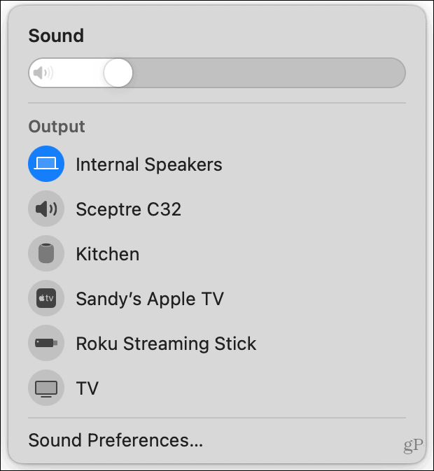 Kontrola zvuka na Macu