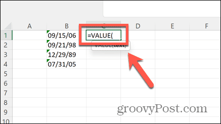 funkcija Excel vrijednosti