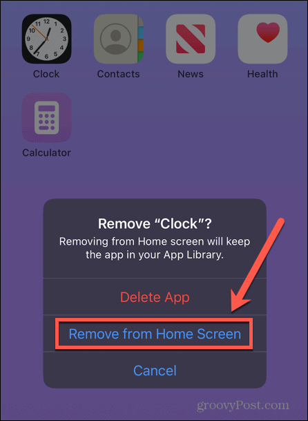 iphone uklonite aplikaciju s početnog zaslona