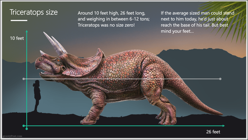 Dijaprojekcija Triceratops