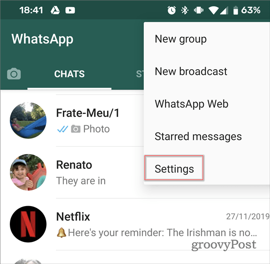 WhatsApp prestati dodavati u Postavke grupa