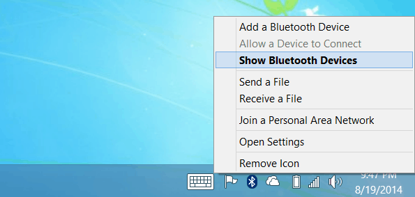 Prikaži Bluetooth uređaje