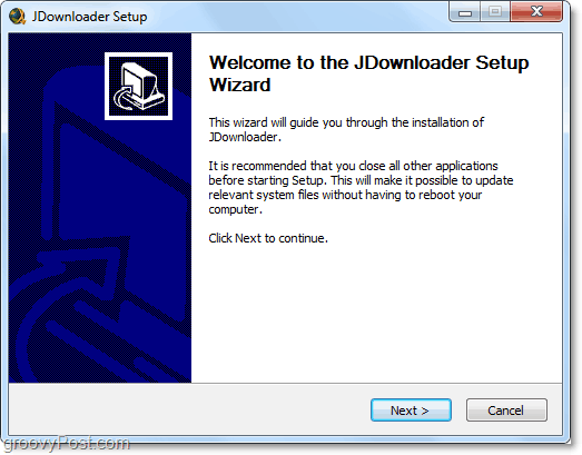 Čarobnjak za postavljanje Jdownloader-a