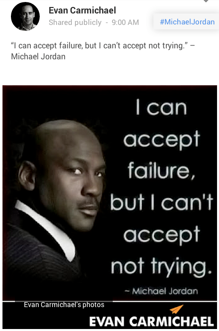branded image of michael jordan citat na google +