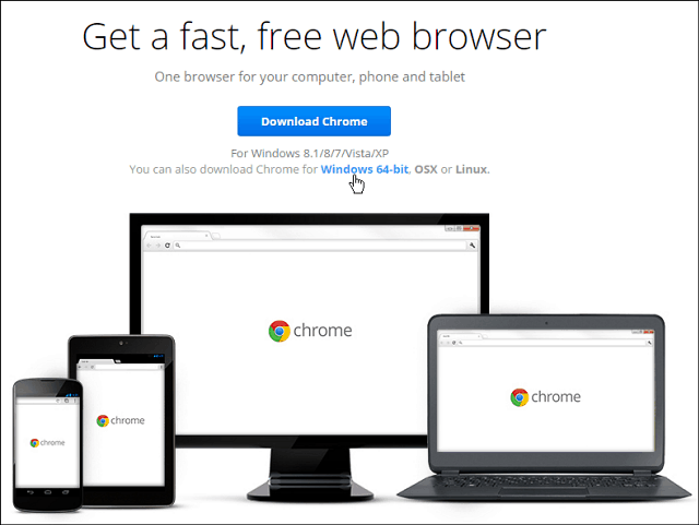 64-bitni Google Chrome sada je dostupan za Windows 7 i novije verzije
