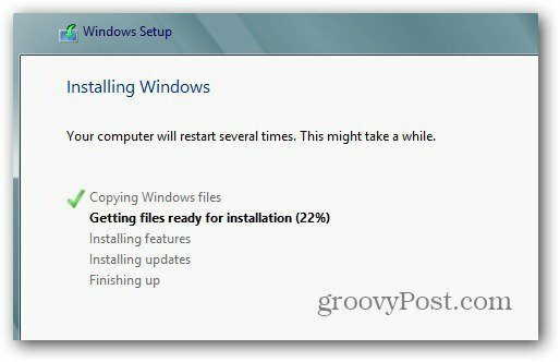Instaliranje sustava Windows 8