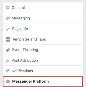Pošaljite na karticu Facebook Messenger Discover, korak 1.