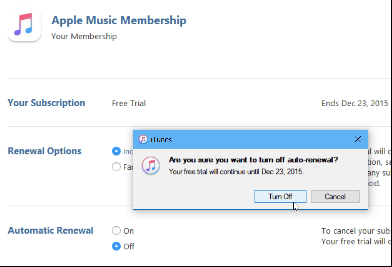 4 iTunes Potvrdite automatsku obnovu