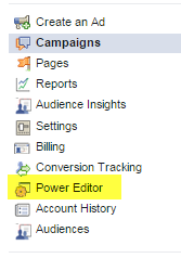 pristup oglasima u power editoru