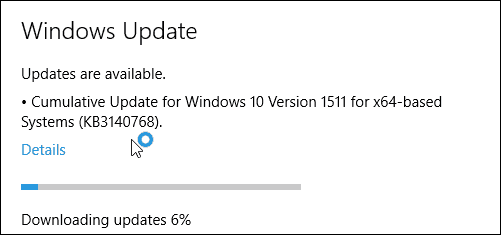 Kumulativno ažuriranje za Windows 10 KB3140768