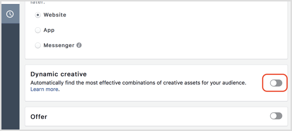 Facebook stvara oglase dinamičnim kreativnim