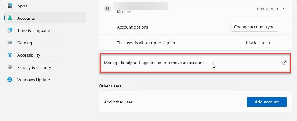 Postavite roditeljski nadzor u sustavu Windows 11