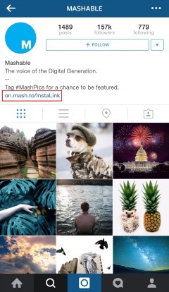 Potaknite korisnike da kliknu na vezu koja će ih odvesti do članka vezanog uz Instagram fotografiju.