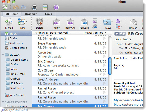 Outlook 2011 za snimanje zaslona za Mac