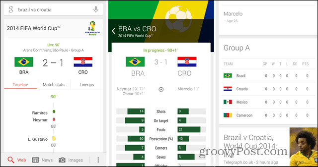 Svjetsko prvenstvo 2014: Upotrijebite Google Now da biste pratili svoje timove