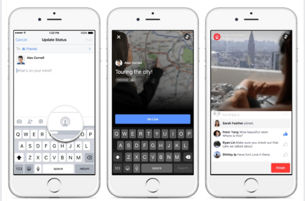 facebook proširuje video uživo na iphoneu