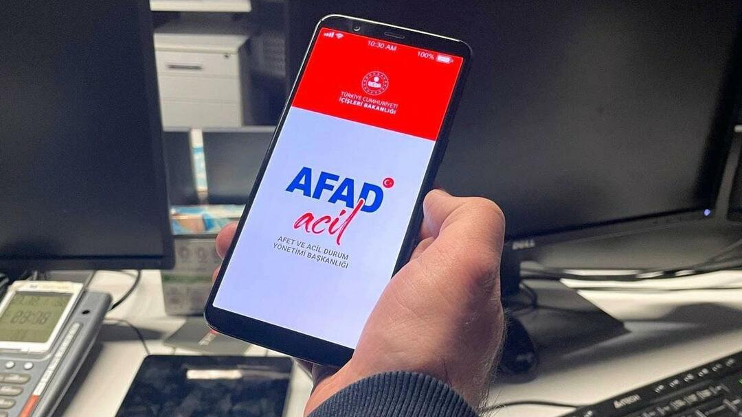 AFAD aplikacija za hitne pozive