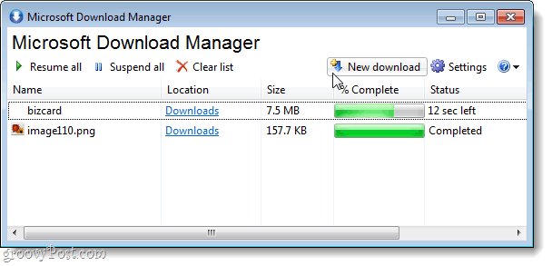 Microsoft Download Manager jednostavan je alat za preuzimanje preko nestabilnih ili sporih veza